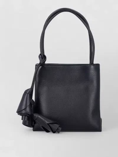 Magda Butrym Julia Tote Bag Slender Handle Charm In Black