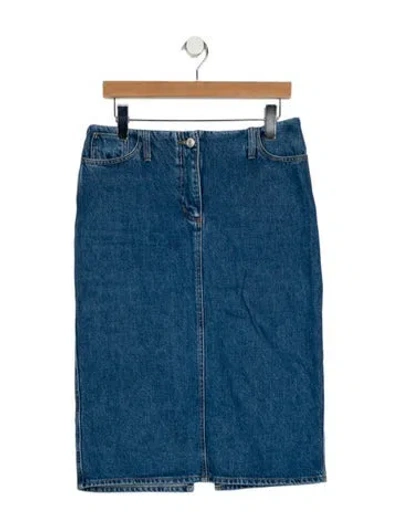Pre-owned Magda Butrym Knee-length Skirt In Blue