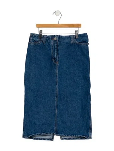 Pre-owned Magda Butrym Knee-length Skirt In Blue