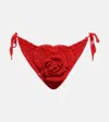 Magda Butrym Knit Bikini Bottoms In Red