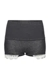 Magda Butrym Knit Cashmere Shorts In Black