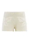 Magda Butrym Knitted Crochet Shorts