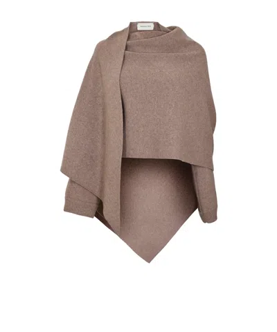Magda Butrym Knitted Shawl In Brown