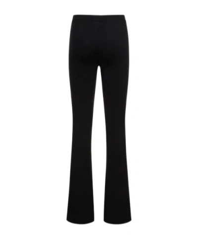 Magda Butrym Knitted Straight Casual Trousers In Black