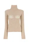 Magda Butrym Beige Alpaca Blend Sweater In Beige