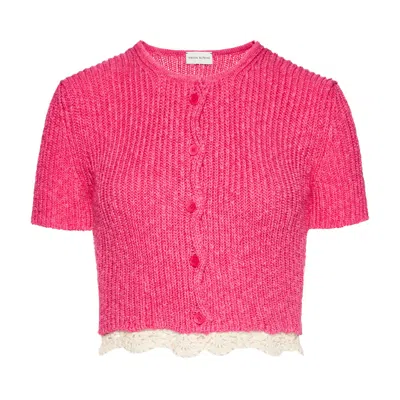 Pre-owned Magda Butrym Knitwear Cardigan 'pink' | Women's Size 36