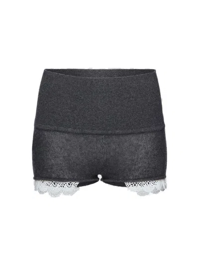 Magda Butrym Knitwear Shorts Grey