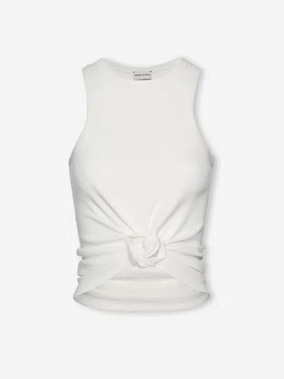 Magda Butrym Knot Tank Top In White