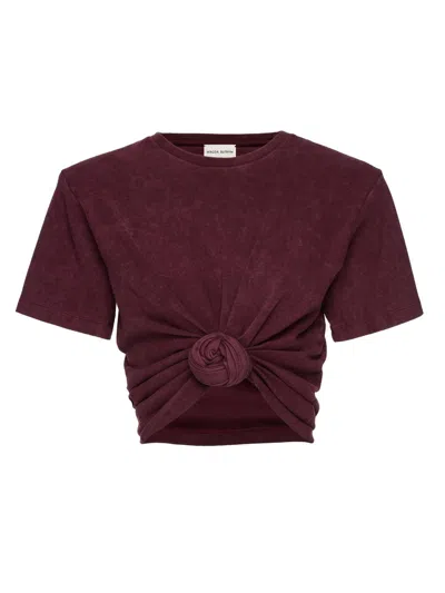 Magda Butrym Knotted Ribbed T-shirt