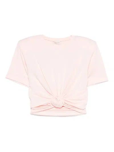 Magda Butrym Knotted T-shirt In Pink