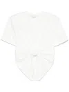 Magda Butrym Knotted T-shirt In White