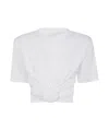 Magda Butrym Knotted T-shirt In White