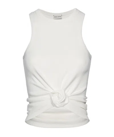 MAGDA BUTRYM MAGDA BUTRYM KNOTTED RIBBED TANK TOP