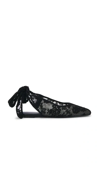 Magda Butrym Lace Ballet Flat In Black