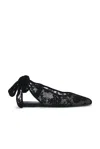 Magda Butrym Lace Ballet Flat In Black