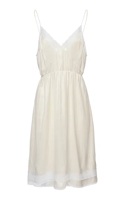 Magda Butrym Lace-detailed Midi Slip Dress In White