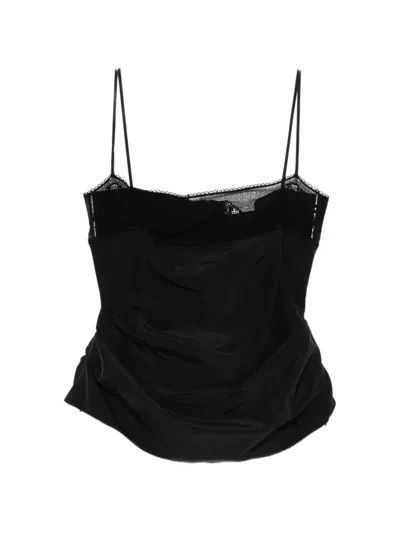 Magda Butrym Lace-trim Top In Multi