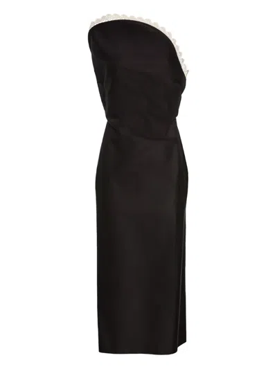 MAGDA BUTRYM LACE-TRIMMED MIDI DRESS