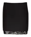 Magda Butrym Lace-trimmed Mini Skirt In Black