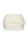 Magda Butrym Lace-trimmed Mini Skirt In White