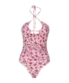 Magda Butrym Pink Retro One-piece Swimsuit In Pink