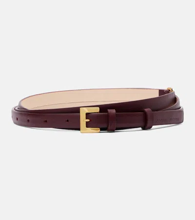 Magda Butrym Leather Belt In Brown