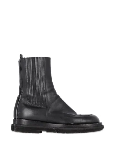 Pre-owned Magda Butrym Leather Biker Boots In Black