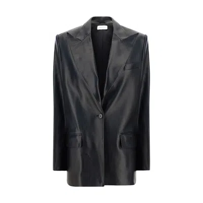 MAGDA BUTRYM LEATHER BLAZER JACKET