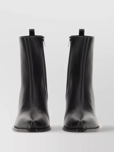 Magda Butrym Leather Block Heel Cowboy Boots