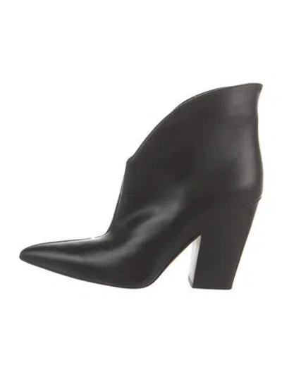 Pre-owned Magda Butrym Leather Boots In Black