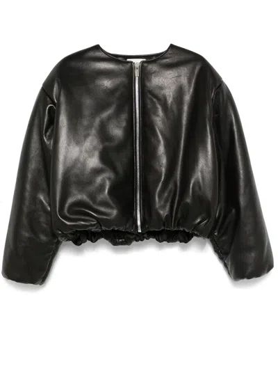 Magda Butrym Leather Jacket In Black