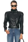 Magda Butrym Leather 04 Jacket In Black