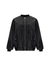 Magda Butrym Leather Jackets In Black