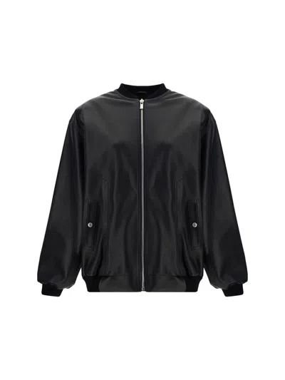Magda Butrym Leather Jackets In Black