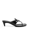 Magda Butrym Leather Kitten Heel Sandals In Black