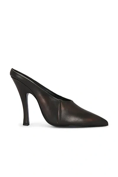 Magda Butrym Leather Mule Heel In Brown