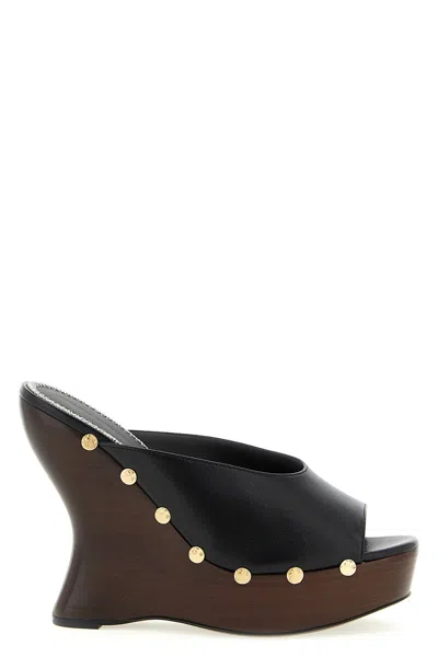 Magda Butrym Leather Mules In Black