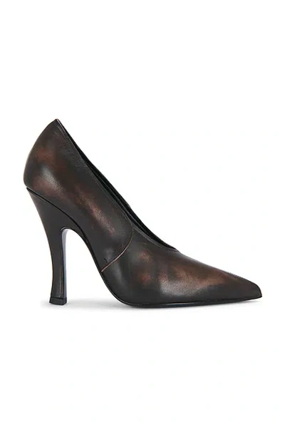 Magda Butrym Leather Pump In Brown