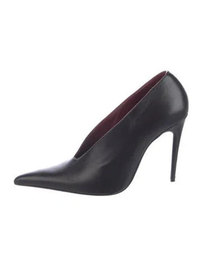 Pre-owned Magda Butrym Leather Pumps In Black