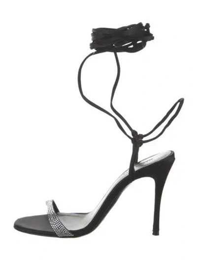 Pre-owned Magda Butrym Leather Sandals In Black