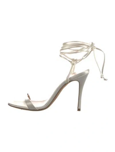 Pre-owned Magda Butrym Leather Sandals In Neutrals