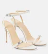 Magda Butrym Leather Sandals In Weiss