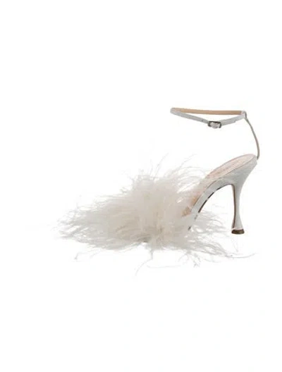 Pre-owned Magda Butrym Leather Sandals In White