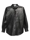 Magda Butrym Leather Shirt In Black