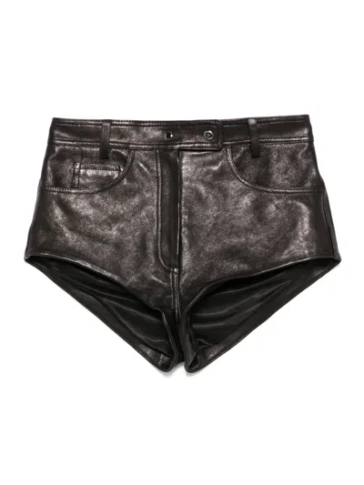 Magda Butrym Leather Shorts