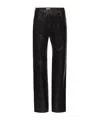 Magda Butrym Mid-rise Leather Straight-leg Pants In Black