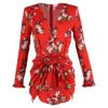 Magda Butrym Lesina Draped Mini Dress In Red Silk In Red