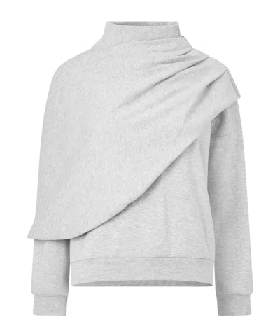 Magda Butrym Light Heather Grey Sweatshirt In White