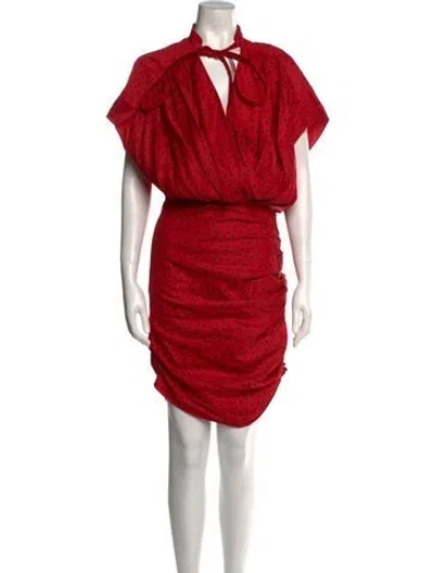 Pre-owned Magda Butrym Linen Knee-length Dress In Multi