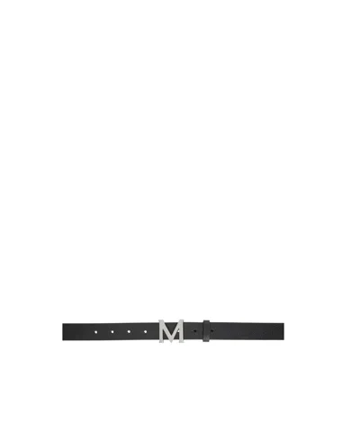 Magda Butrym Black M Logo Belt